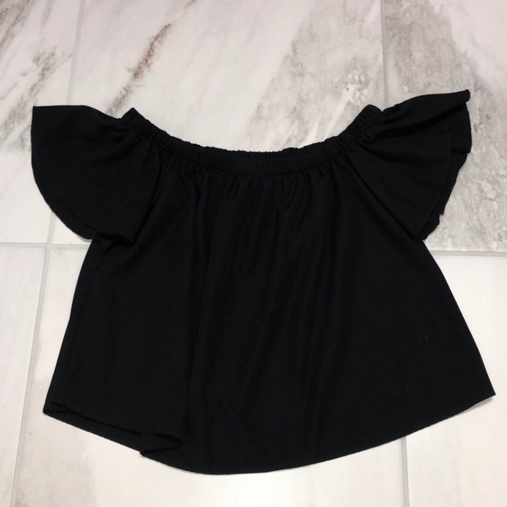 Black Off The Shoulder Blouse